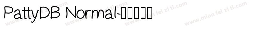 PattyDB Normal字体转换